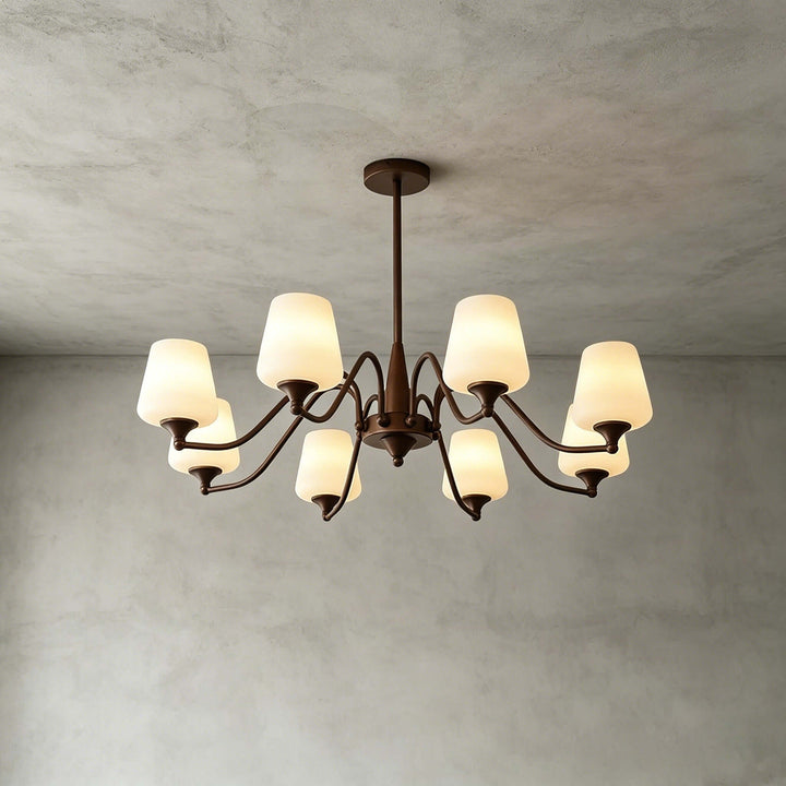 Bristow Chandelier – American Minimalist Frosted Glass Dining Lighting | Vinlighting