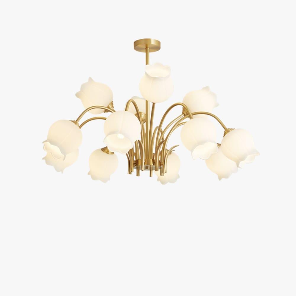 Cacier Chandelier - Brass & Glass Bubble Modern Design | Vinlighting | Vinlighting