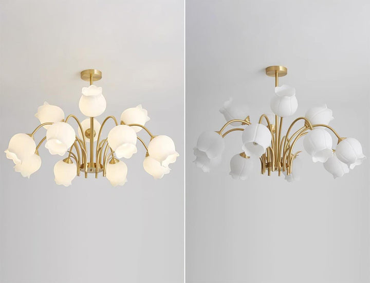 Cacier Chandelier - Brass & Glass Bubble Modern Design | Vinlighting | Vinlighting
