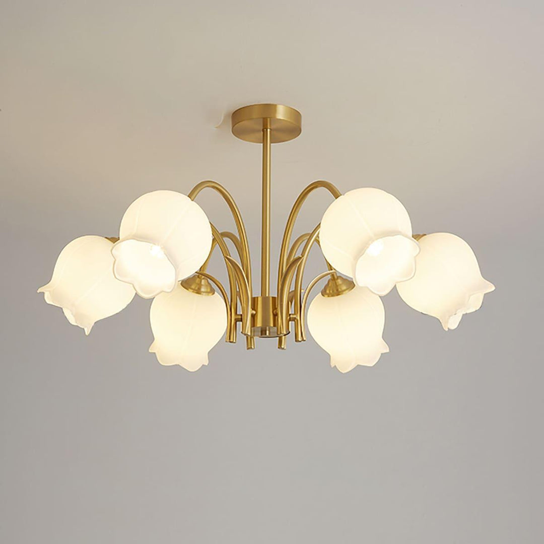 Cacier Chandelier - Brass & Glass Bubble Modern Design | Vinlighting | Vinlighting