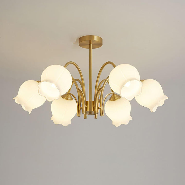 Cacier Chandelier - Brass & Glass Bubble Modern Design | Vinlighting | Vinlighting