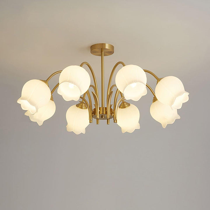 Cacier Chandelier - Brass & Glass Bubble Modern Design | Vinlighting | Vinlighting
