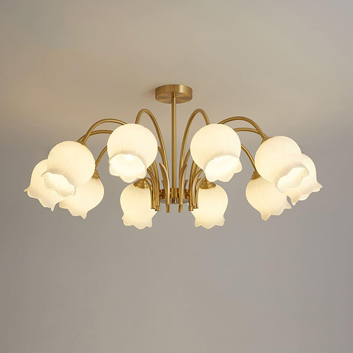 Cacier Chandelier - Brass & Glass Bubble Modern Design | Vinlighting | Vinlighting
