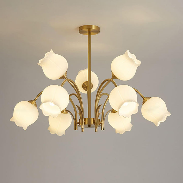 Cacier Chandelier - Brass & Glass Bubble Modern Design | Vinlighting | Vinlighting
