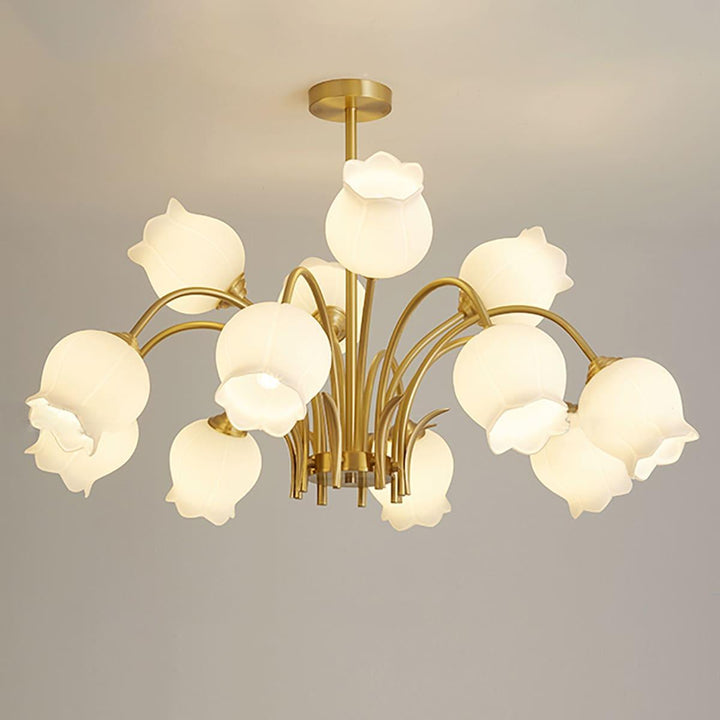 Cacier Chandelier - Brass & Glass Bubble Modern Design | Vinlighting | Vinlighting