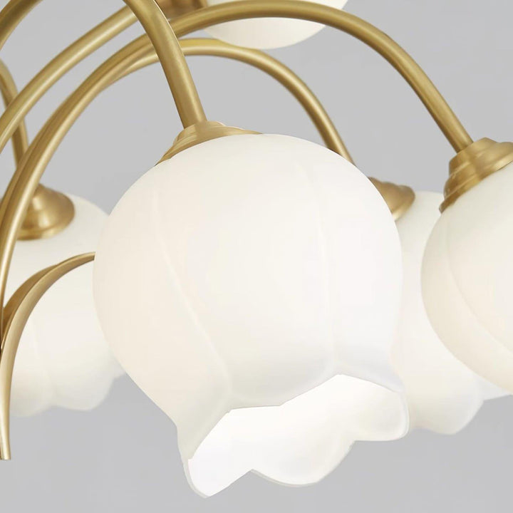 Cacier Chandelier - Brass & Glass Bubble Modern Design | Vinlighting | Vinlighting