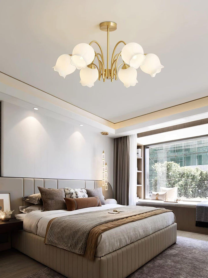 Cacier Chandelier - Brass & Glass Bubble Modern Design | Vinlighting | Vinlighting