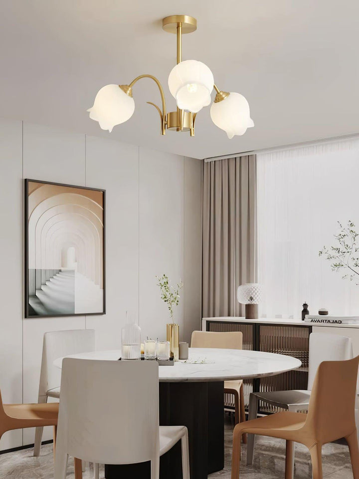 Cacier Chandelier - Brass & Glass Bubble Modern Design | Vinlighting | Vinlighting