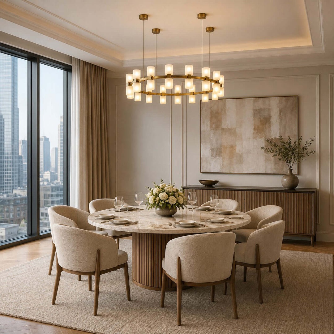 Caldora Chandelier - Modern Luxury Acrylic Dining Room Light | Vinlighting