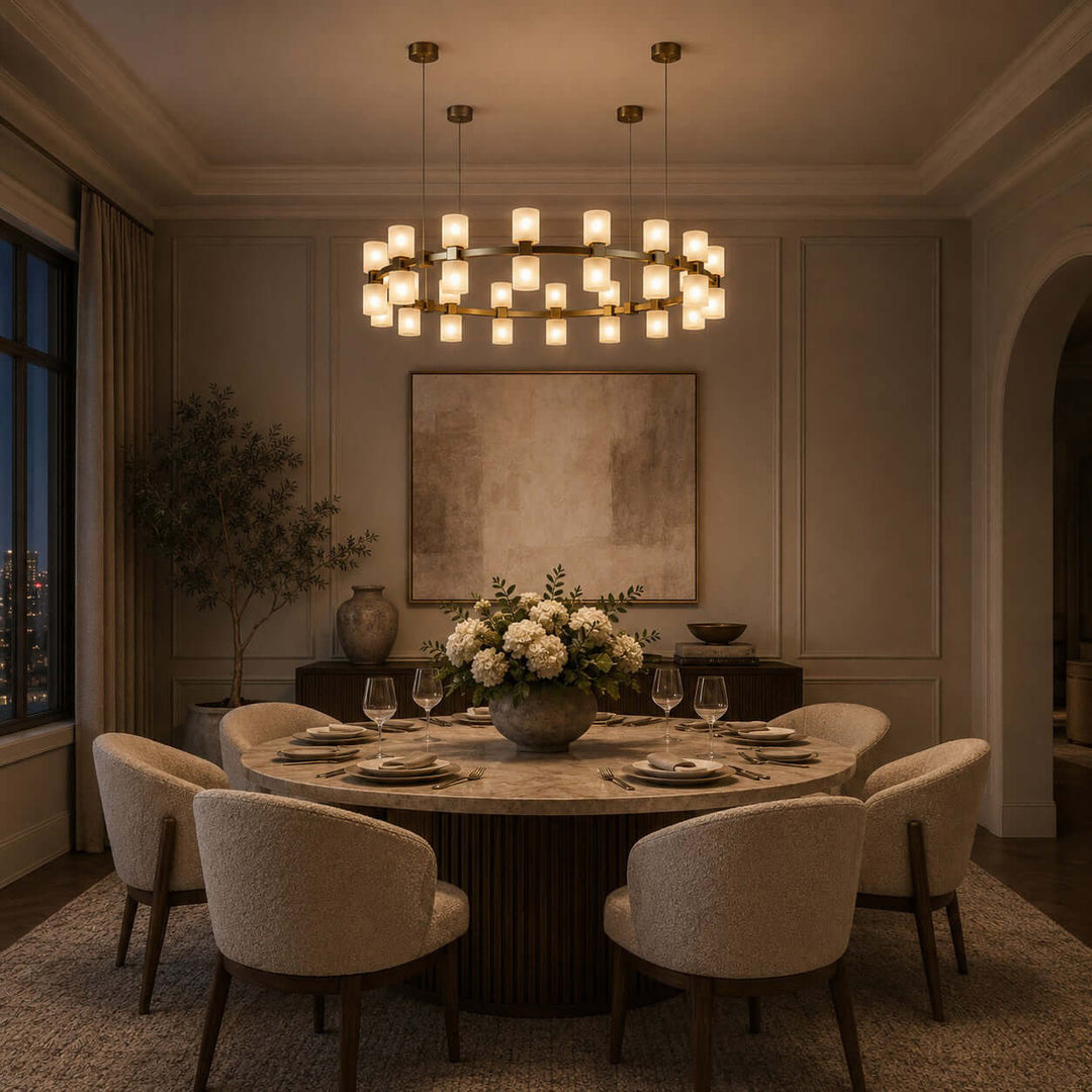 Caldora Chandelier - Modern Luxury Acrylic Dining Room Light | Vinlighting