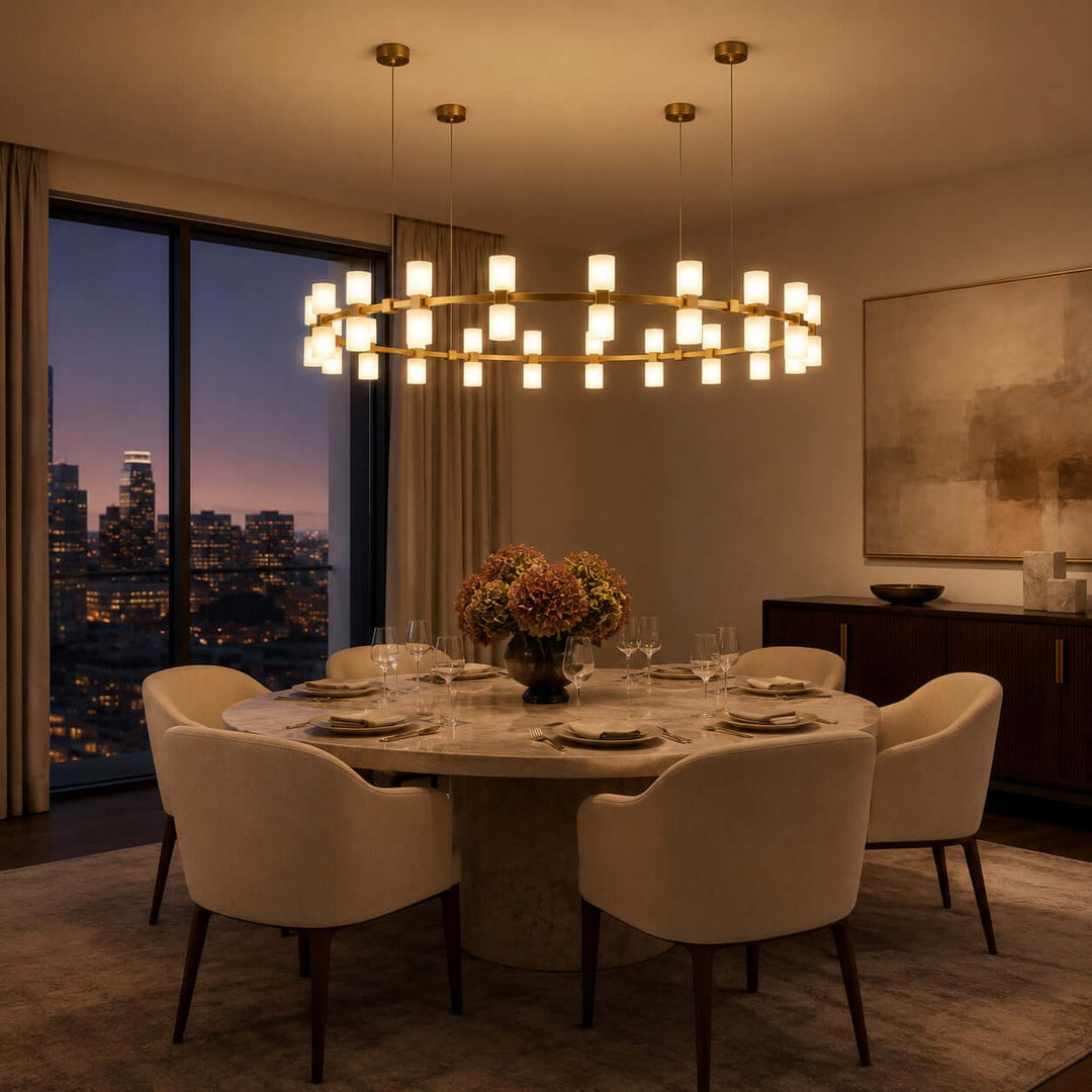 Caldora Chandelier - Modern Luxury Acrylic Dining Room Light | Vinlighting