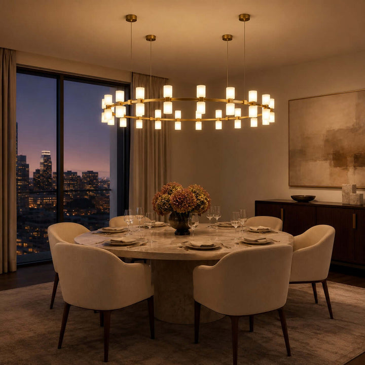 Caldora Chandelier - Modern Luxury Acrylic Dining Room Light | Vinlighting