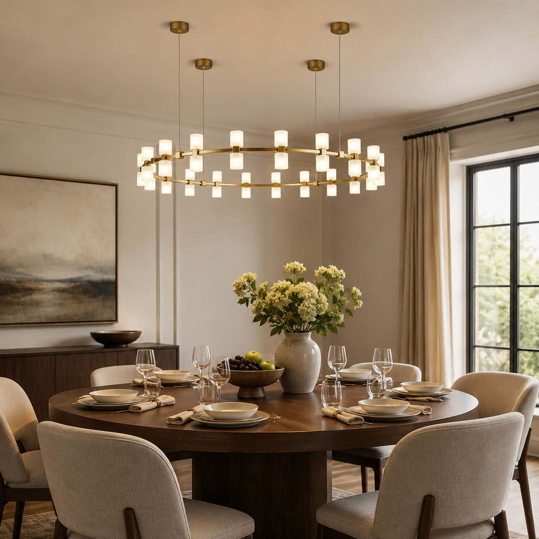 Caldora Chandelier - Modern Luxury Acrylic Dining Room Light | Vinlighting