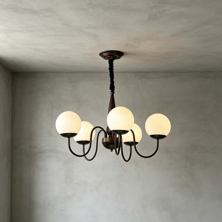 Caldwell Chandelier - American Vintage Dining Room Glass Light | Vinlighting