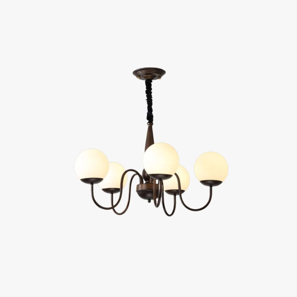 Caldwell Chandelier - American Vintage Dining Room Glass Light | Vinlighting
