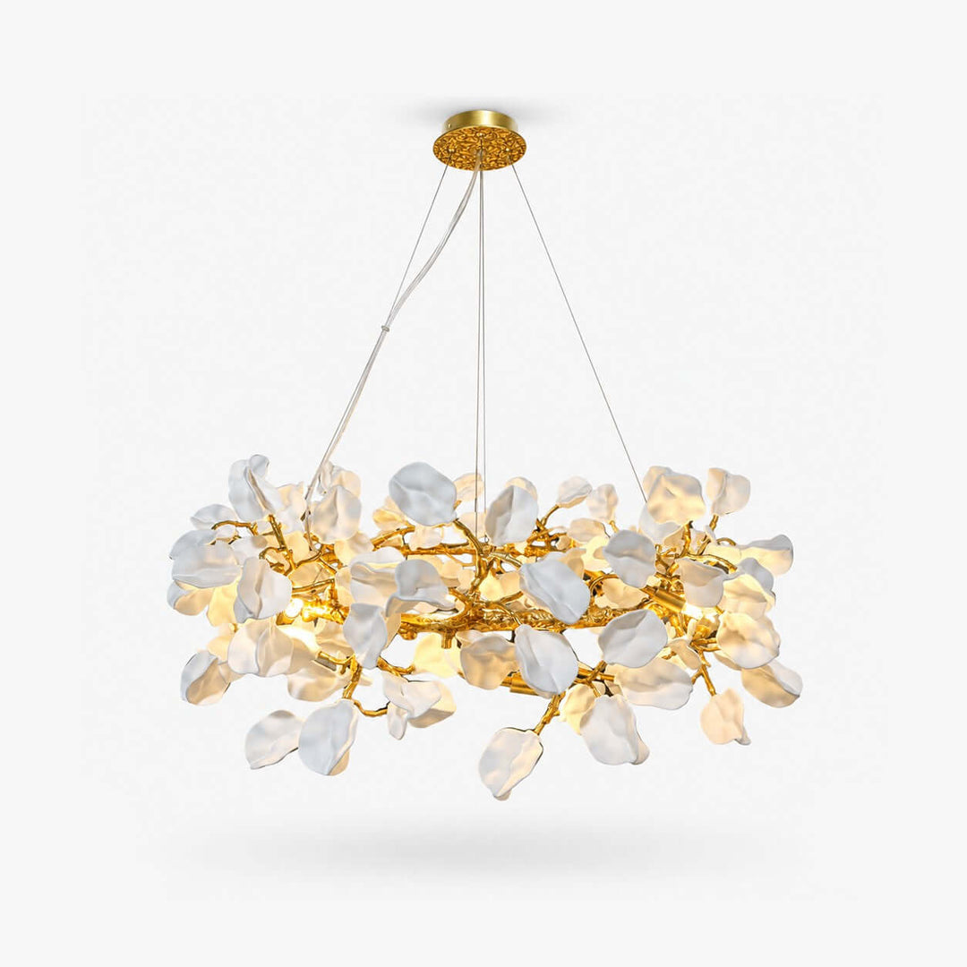 Calenor Chandelier Floral Ceramic Chandelier for Living Rooms &amp; Dining
