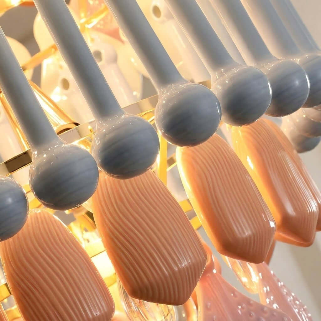 Calivra Chandelier - Colorful Ceramic and Glass Statement Light