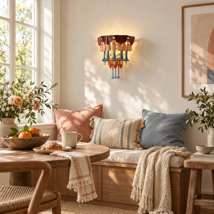 Calivra Wall Sconce | Hand-Glazed Ceramic for Living Room Decor