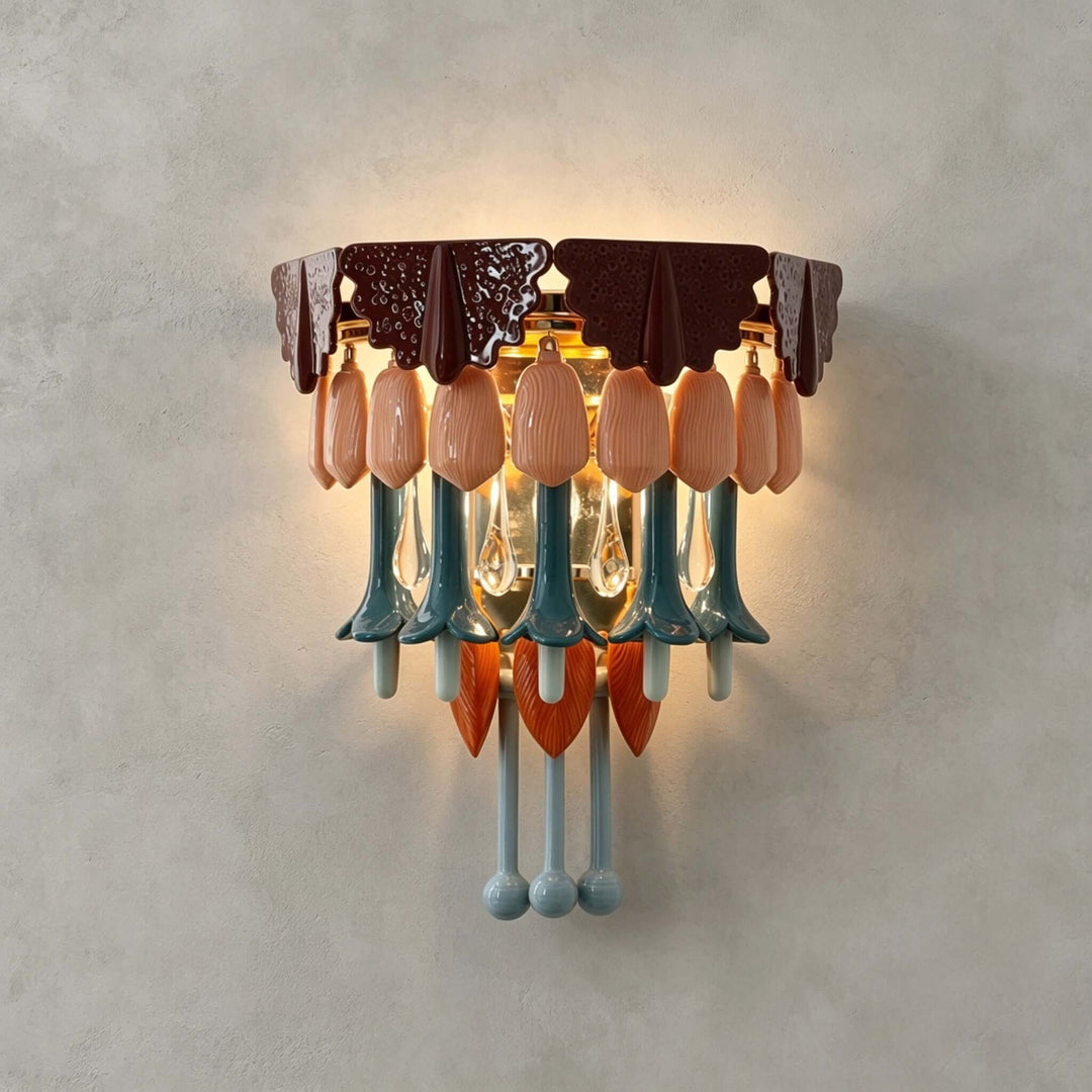 Calivra Wall Sconce | Hand-Glazed Ceramic for Living Room Decor
