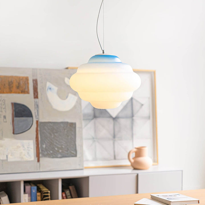 Calmora Pendant Light - Contemporary Glass Metal Light for Dining