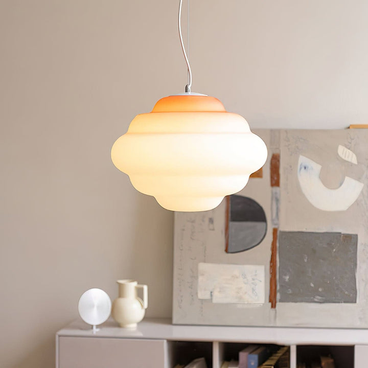 Calmora Pendant Light - Contemporary Glass Metal Light for Dining