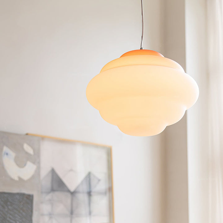 Calmora Pendant Light - Contemporary Glass Metal Light for Dining