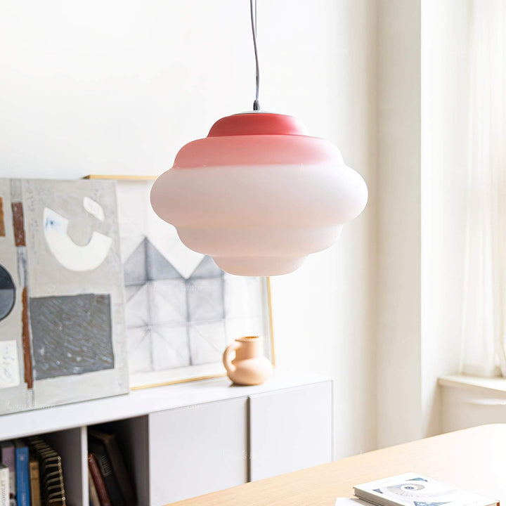 Calmora Pendant Light - Contemporary Glass Metal Light for Dining