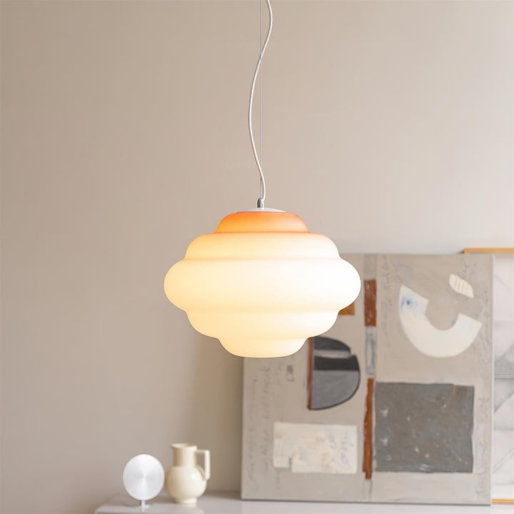 Calmora Pendant Light - Contemporary Glass Metal Light for Dining