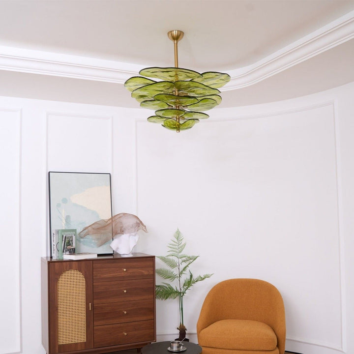 Calura Chandelier – Modern Murano Glass Living Room Light