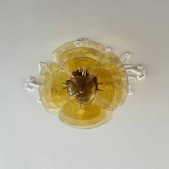 Calura Chandelier – Modern Murano Glass Living Room Light