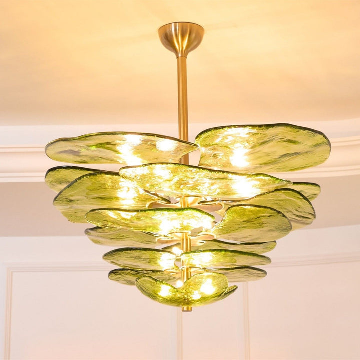 Calura Chandelier – Modern Murano Glass Living Room Light