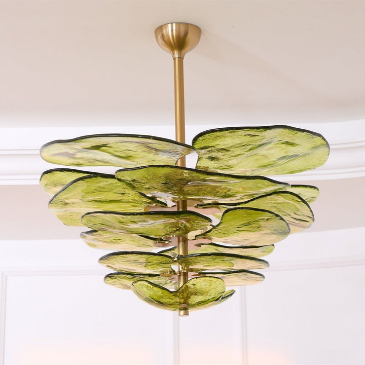 Calura Chandelier – Modern Murano Glass Living Room Light