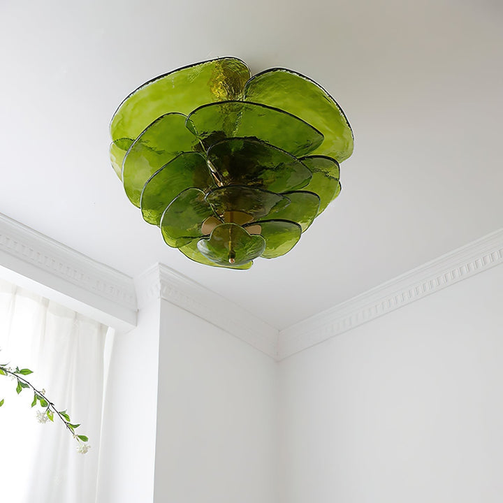 Calura Chandelier – Modern Murano Glass Living Room Light