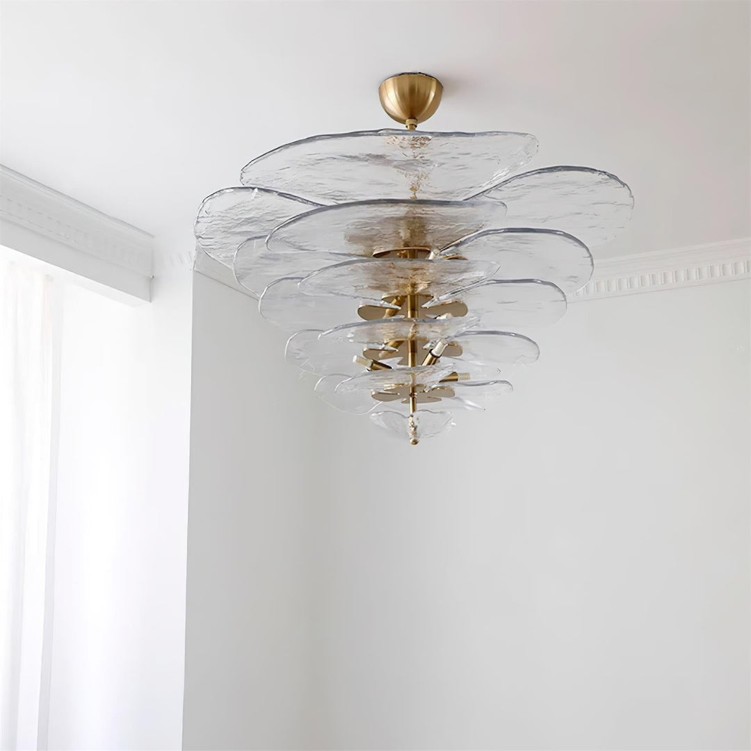Calura Chandelier – Modern Murano Glass Living Room Light