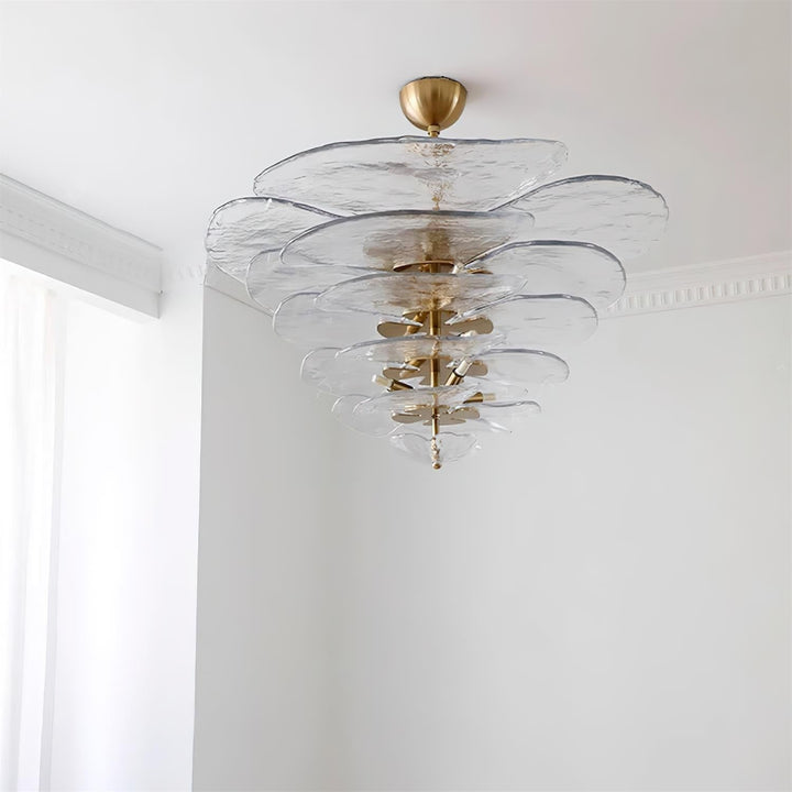 Calura Chandelier – Modern Murano Glass Living Room Light