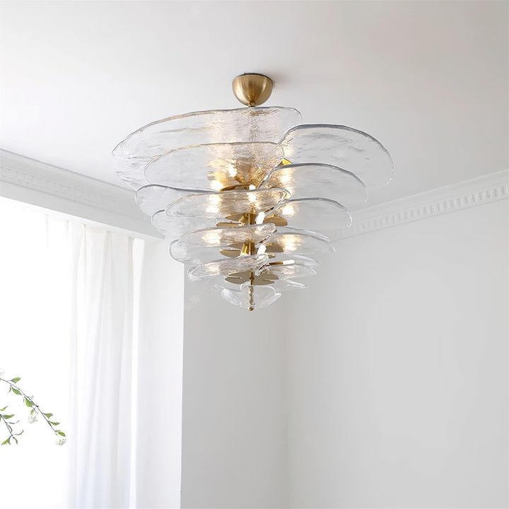 Calura Chandelier – Modern Murano Glass Living Room Light