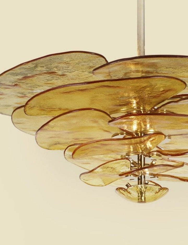 Calura Chandelier – Modern Murano Glass Living Room Light