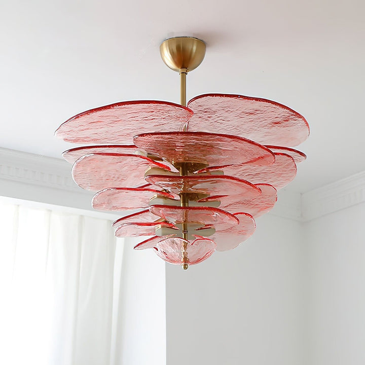 Calura Chandelier – Modern Murano Glass Living Room Light
