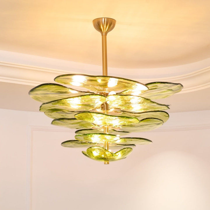Calura Chandelier – Modern Murano Glass Living Room Light