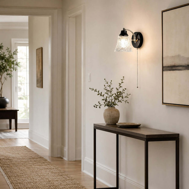 Camille Wall Sconce | French Vintage Floral Glass Wall Sconce | Vinlighting