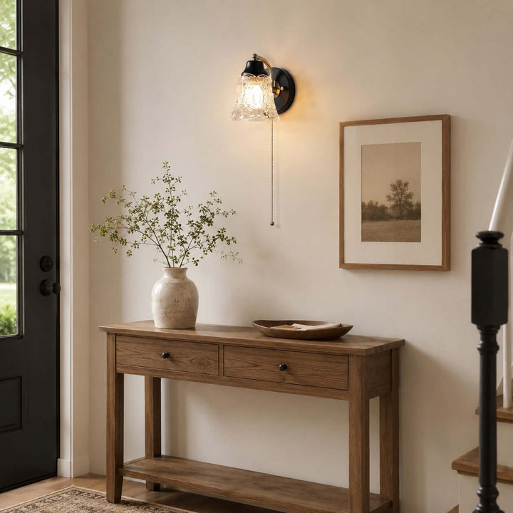 Camille Wall Sconce | French Vintage Floral Glass Wall Sconce | Vinlighting