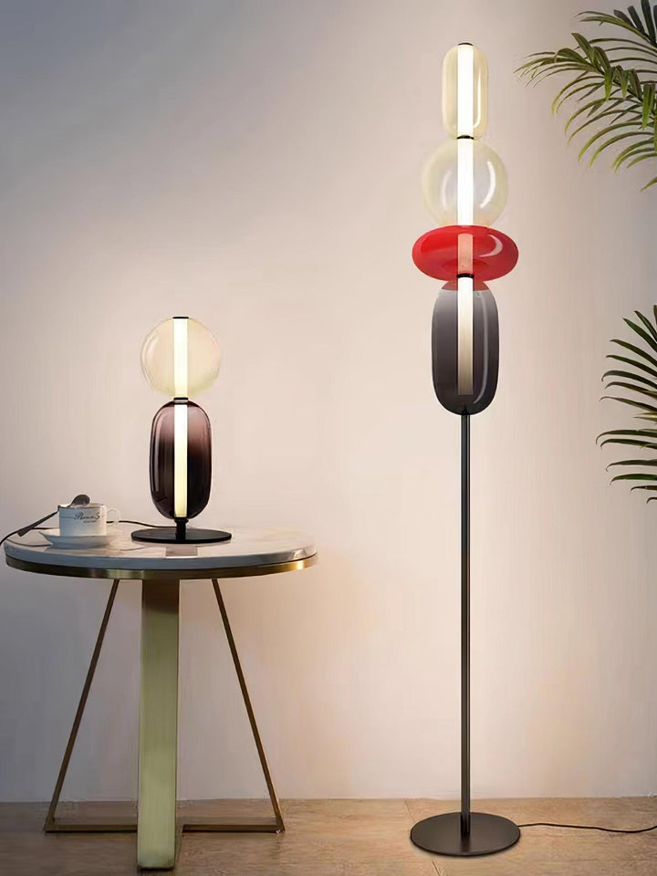 Candied Glass Floor Lamp | Hand-Blown Art Glass Design | Vinlighting | Vinlighting