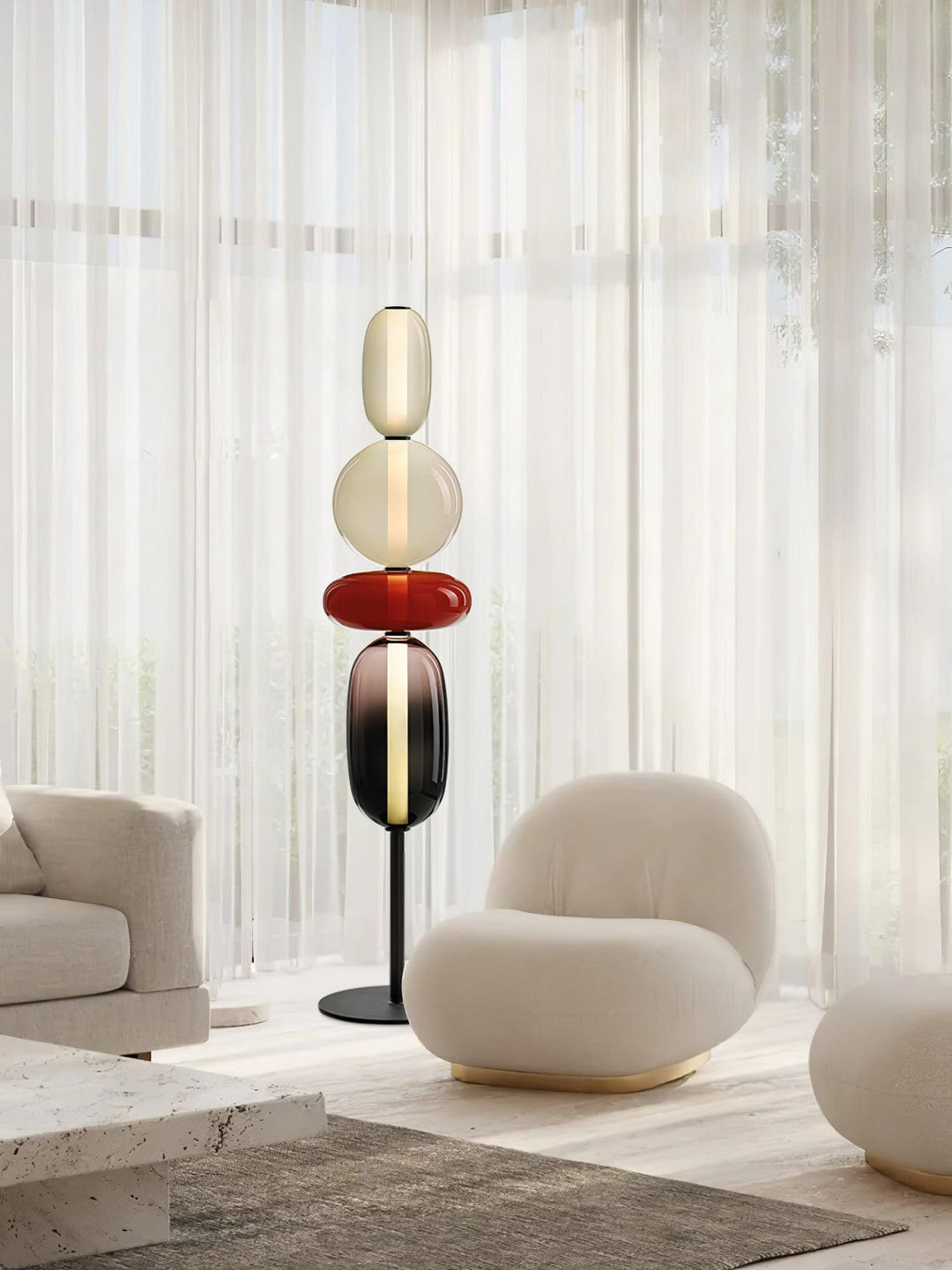 Candied Glass Floor Lamp | Hand-Blown Art Glass Design | Vinlighting | Vinlighting
