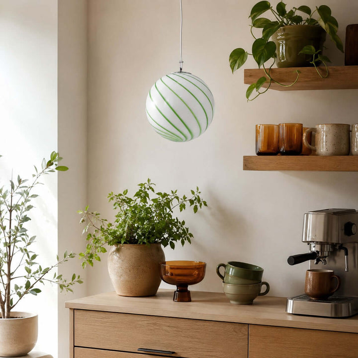 Piers Pendant Light – Colorful Globe Glass Pendant | Vinlighting