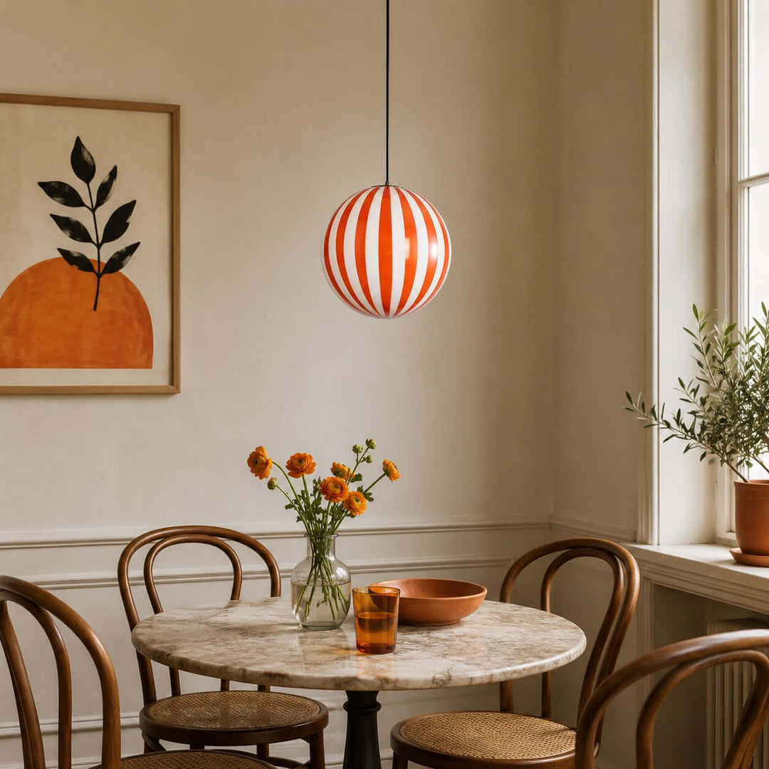 Piers Pendant Light – Colorful Globe Glass Pendant | Vinlighting