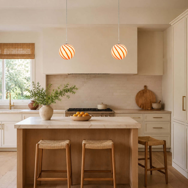 Piers Pendant Light – Colorful Globe Glass Pendant | Vinlighting