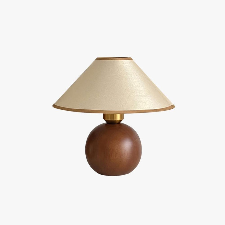 Cankut Wood Table Lamp | Vintage Retro Nightstand Fixture | Vinlighting | Vinlighting