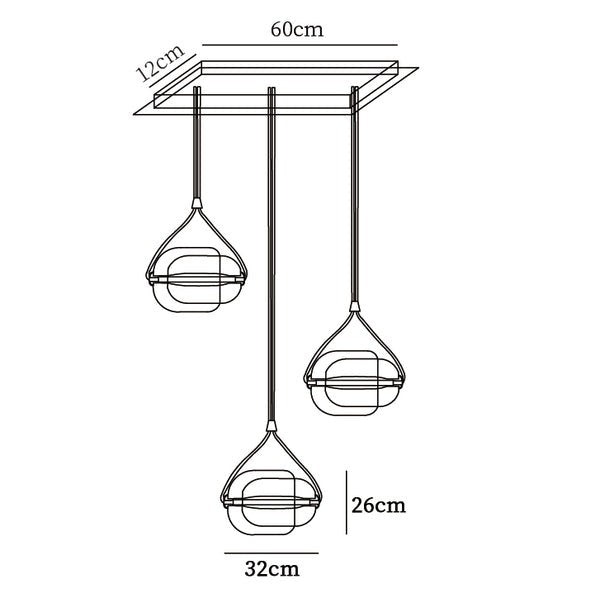 Capsule Glass Pendant Lamp