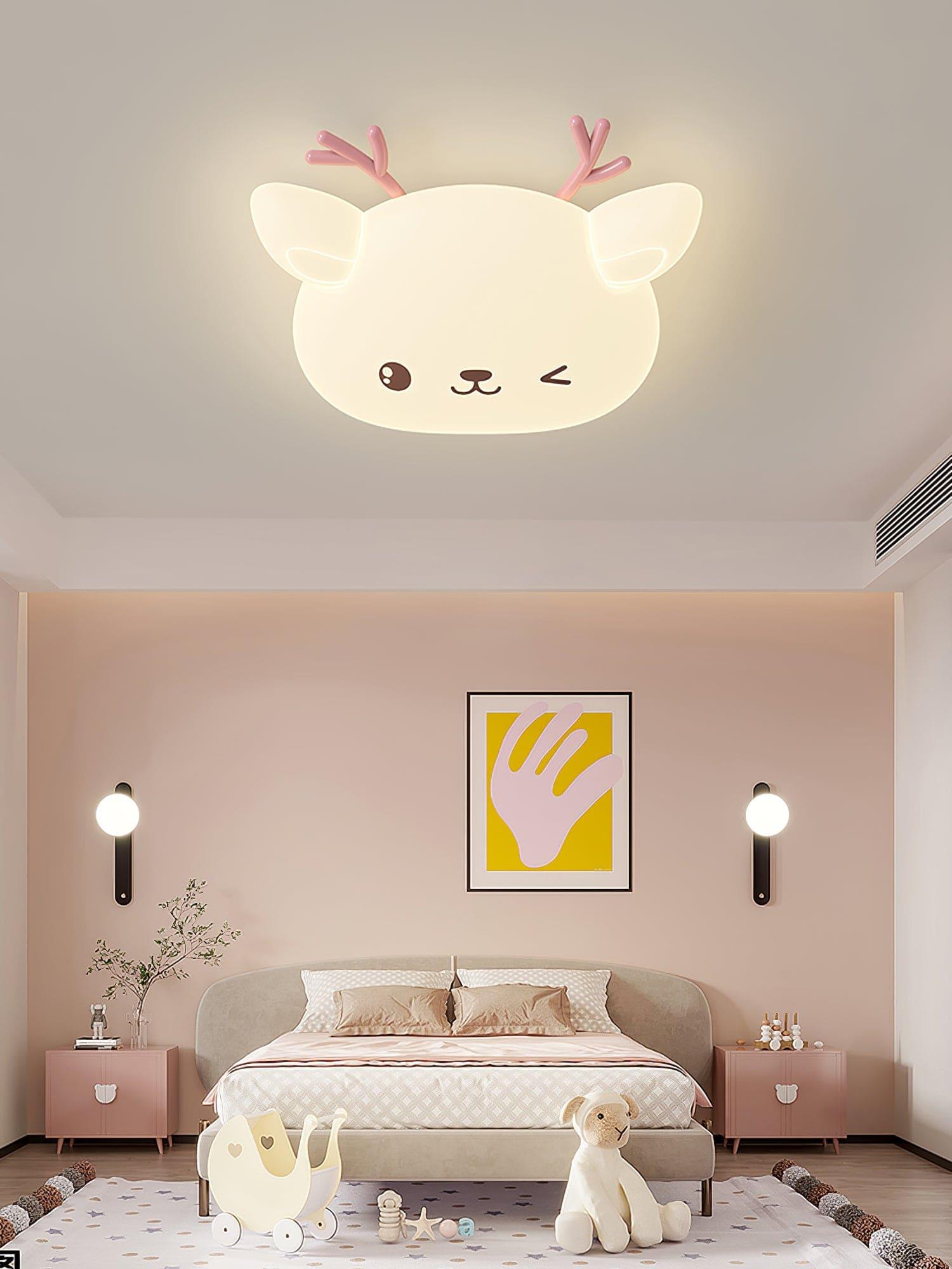 Cartoon Deer Ceiling Lamp - Vinlighting