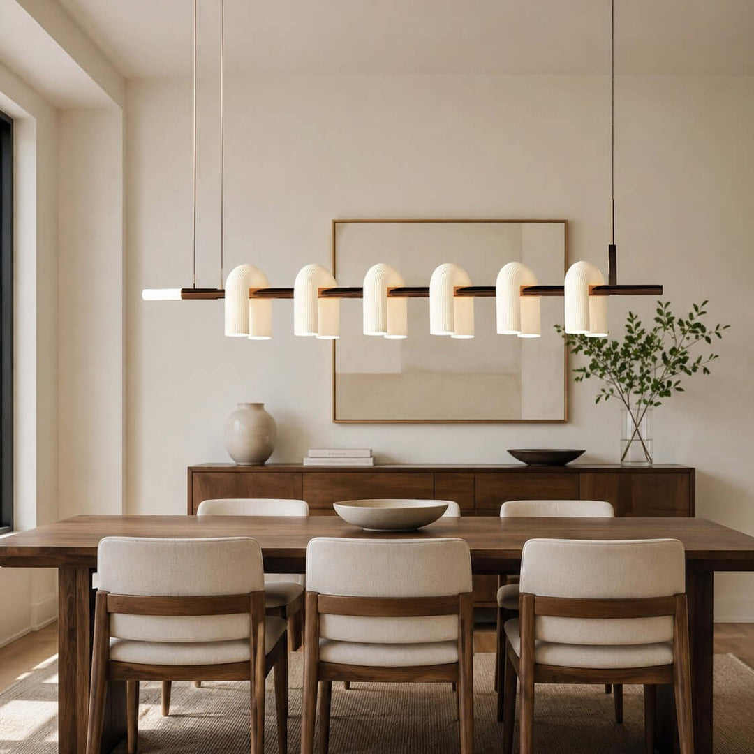 Thorne Chandelier - Modern U-Shaped Glass Island Chandelier Light | Vinlighting